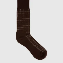 Aquatalia Windowpane Knit Blend Sock- Accessories